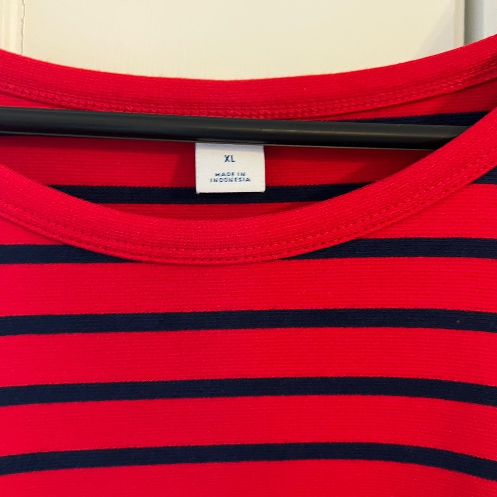 Red/Navy striped Old Navy Dress. Size XL